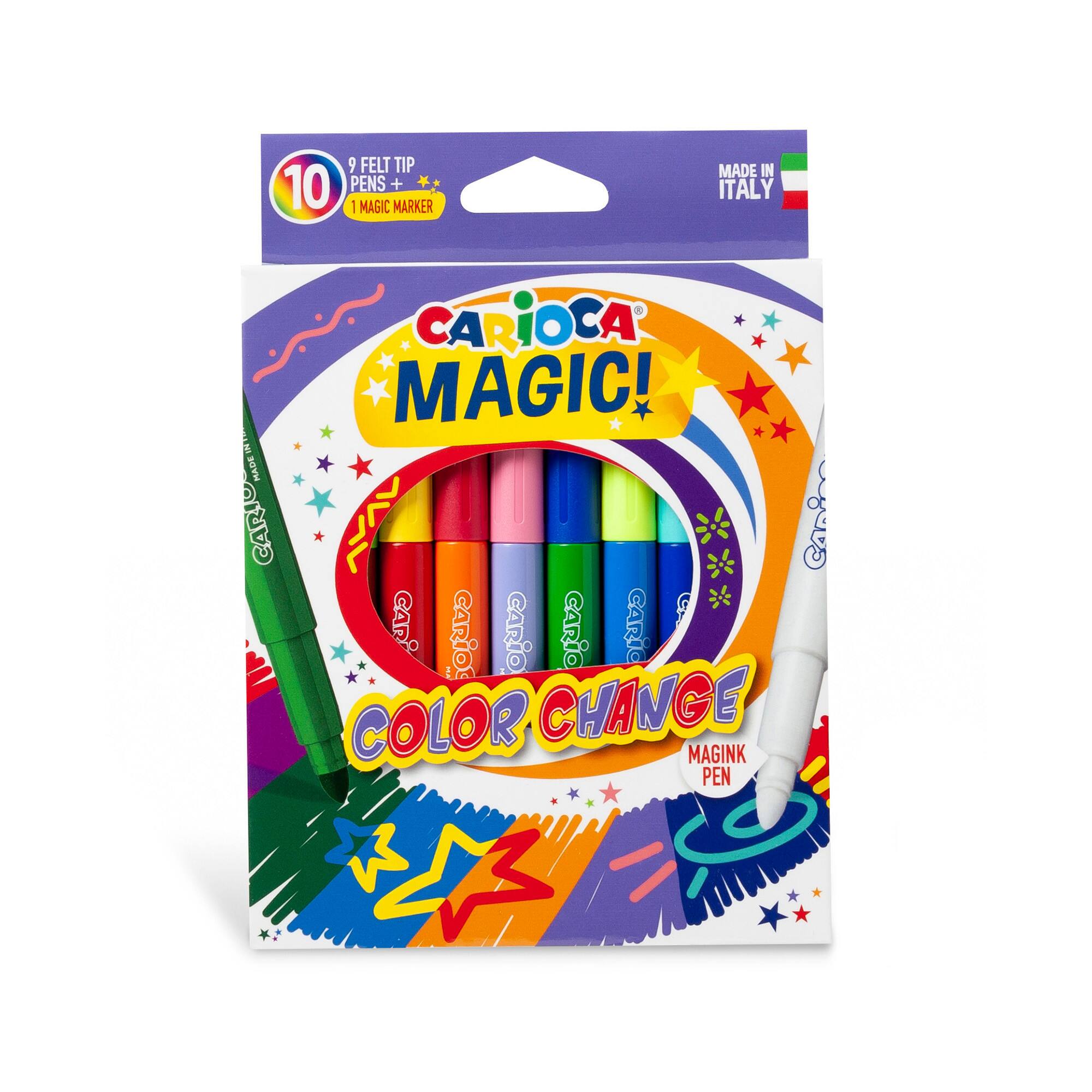CARIOCA® 6mm Magic Color Change Felt Tip Pen Set